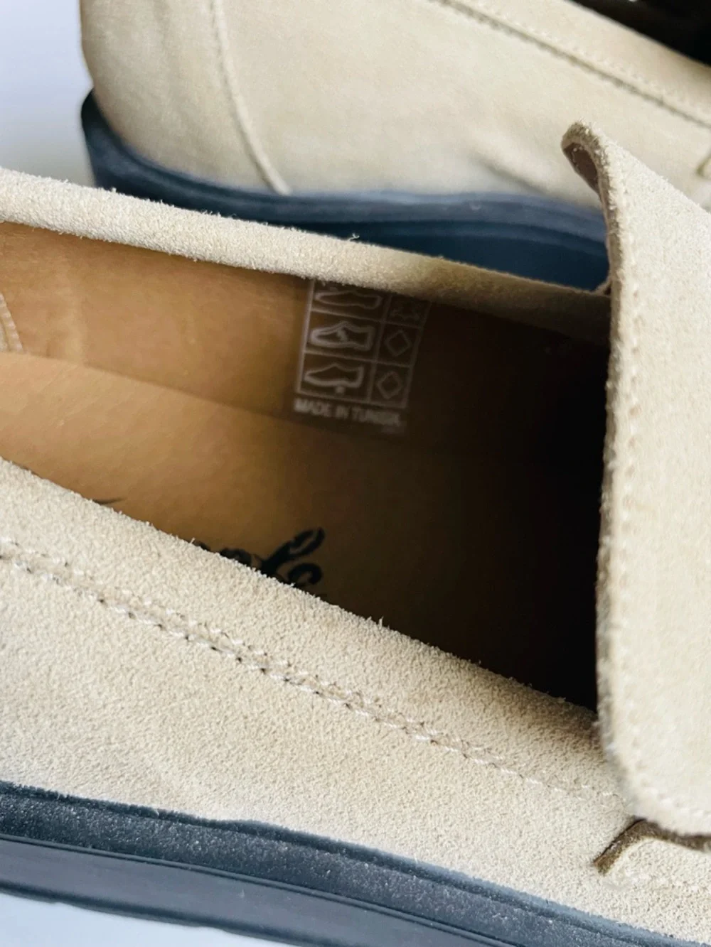 Free People SIZE 38 (US 7.5) Nico Suede Flatform loafer in Cappuccino Lug Sole